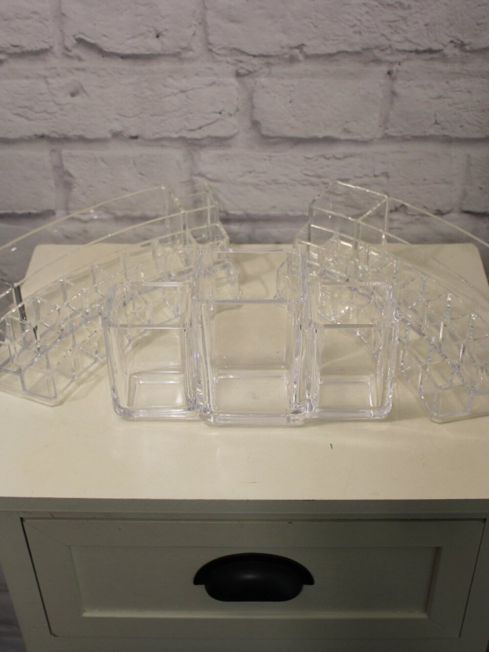 Acrylic Makeup Holders Vanity Desk Bathroom Bedroom Crafts Bundle of 3